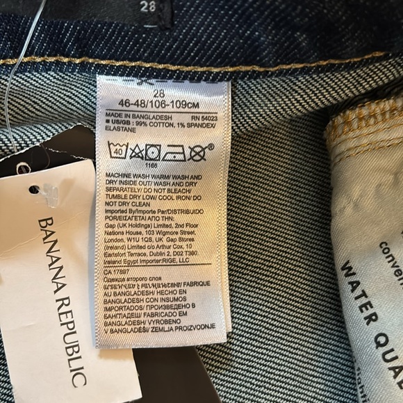 Banana Republic High-Rise Straight Jeans Size 28 - Picture 8 of 11
